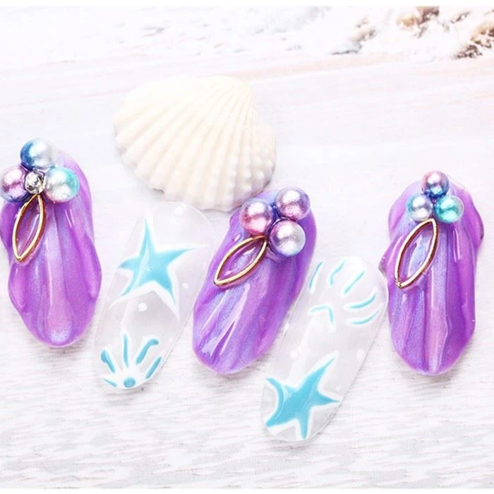 imitation half round pearl beads
