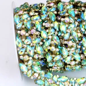 Rhinestone Trim Applique